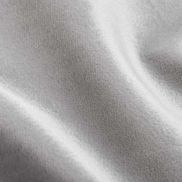 Rome Floor Standing Headboard - Silver Plush Velvet