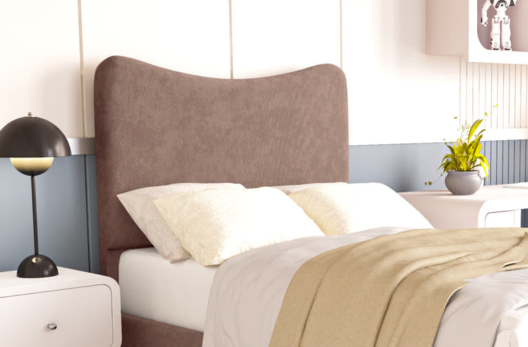 Cairo Kids Upholstered Ottoman Bed - Seal Grey Naples