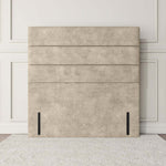 Athens Floor Standing Headboard - Cream Plush Velvet