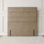 Athens Floor Standing Headboard - Mink Plush Velvet