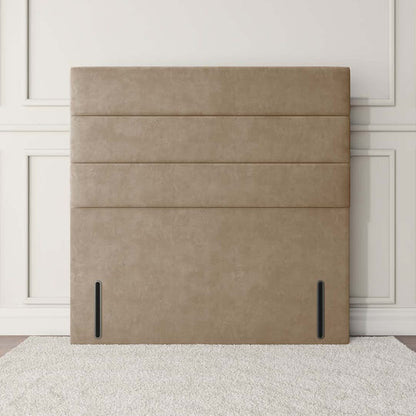 Athens Floor Standing Headboard - Mink Plush Velvet