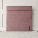 Athens Floor Standing Headboard - Pink Plush Velvet