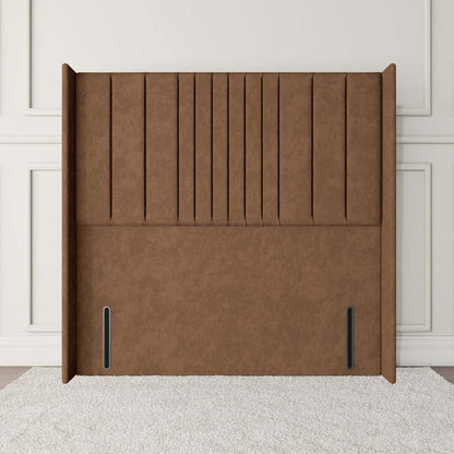 Cambridge Wingback Floor Standing Headboard - Mink Naples