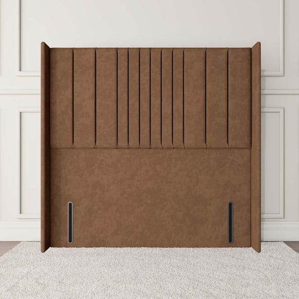 Cambridge Wingback Floor Standing Headboard - Mink Naples