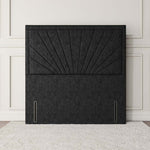 Casablanca Floor Standing Headboard - Black Chenille