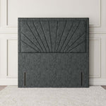Casablanca Floor Standing Headboard - Charcoal Chenille