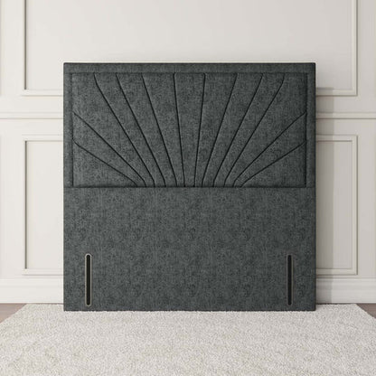 Casablanca Floor Standing Headboard - Charcoal Chenille