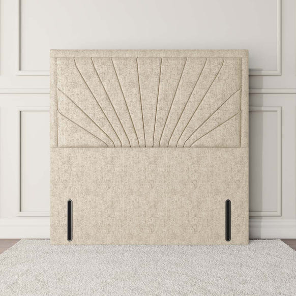Fiji Sunrise Floor Standing Headboard - Cream Chenille