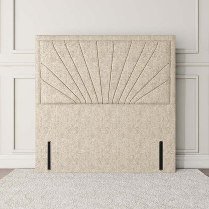Fiji Sunrise Floor Standing Headboard - Cream Chenille