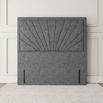 Casablanca Floor Standing Headboard - Silver Chenille