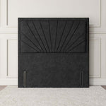 Casablanca Floor Standing Headboard - Black Naples