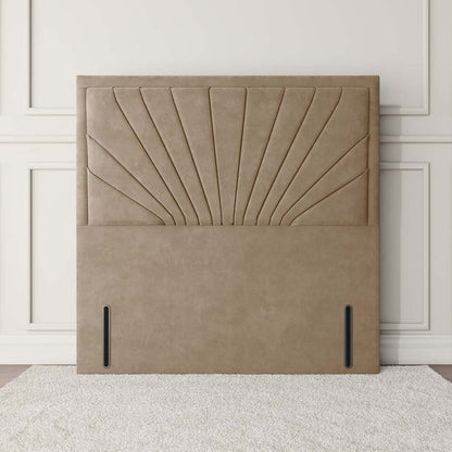 Casablanca Floor Standing Headboard - Mink Plush Velvet