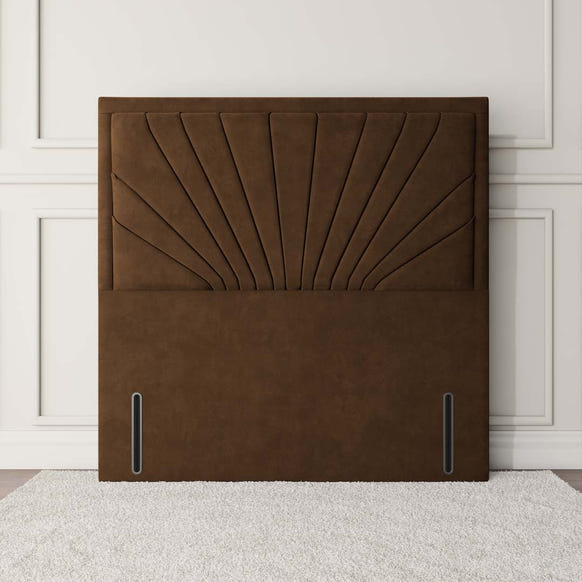Casablanca Floor Standing Headboard - Mocca Plush Velvet