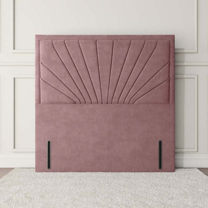 Casablanca Floor Standing Headboard - Pink Plush Velvet