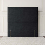 Dakar Floor Standing Headboard - Black Plush Velvet