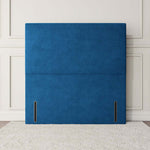 Dakar Floor Standing Headboard - Blue Plush Velvet