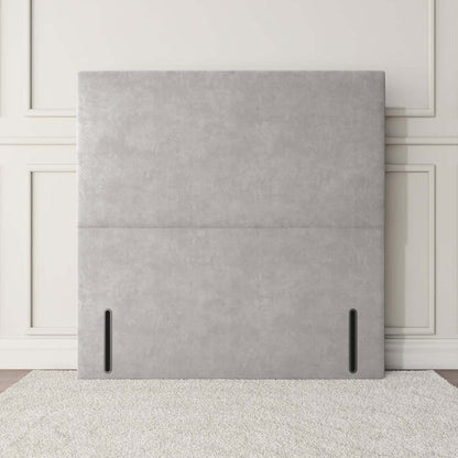 Dakar Floor Standing Headboard - Silver Plush Velvet