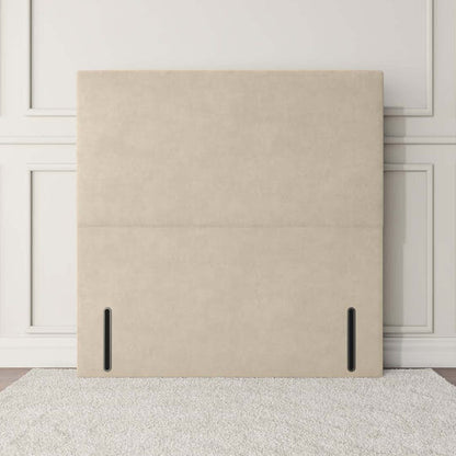 Dakar Floor Standing Headboard - Cream Plush Velvet