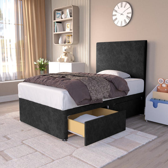 Dakar Kids Divan Bed - Black Naples