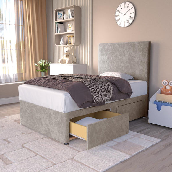 Dakar Kids Divan Bed - Seal Grey Naples