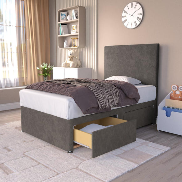 Dakar Kids Divan Bed - Slate Grey Naples