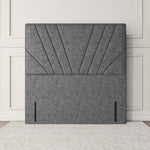 Fiji Sunrise Floor Standing Headboard - Silver Chenille
