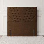 Fiji Sunrise Floor Standing Headboard - Mocca Plush Velvet