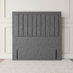Hamilton Floor Standing Headboard - Silver Chenille