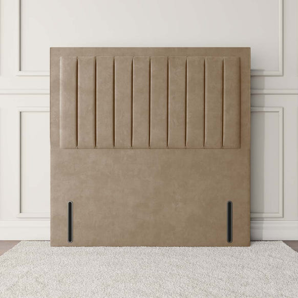 Hamilton Floor Standing Headboard - Mink Plush Velvet