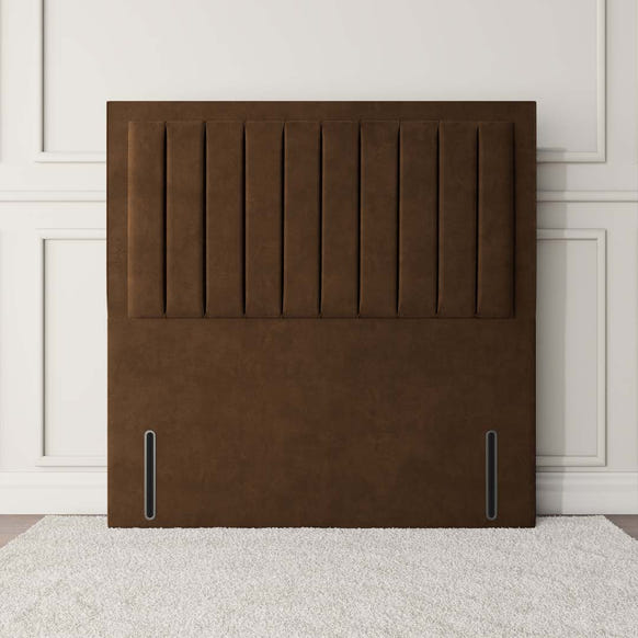 Hamilton Floor Standing Headboard - Mocca Plush Velvet