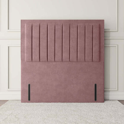 Hamilton Floor Standing Headboard - Pink Plush Velvet