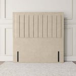Hamilton Floor Standing Headboard - Cream Plush Velvet