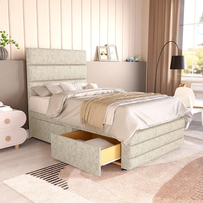 Havana Kids Divan Bed - Cream Chenille