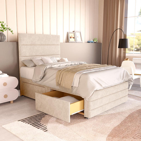 Havana Kids Divan Bed - Cream Naples