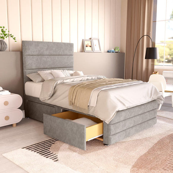 Havana Kids Divan Bed - Seal Grey Naples