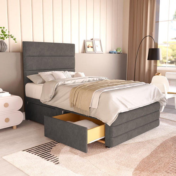 Havana Kids Divan Bed - Slate Grey Naples