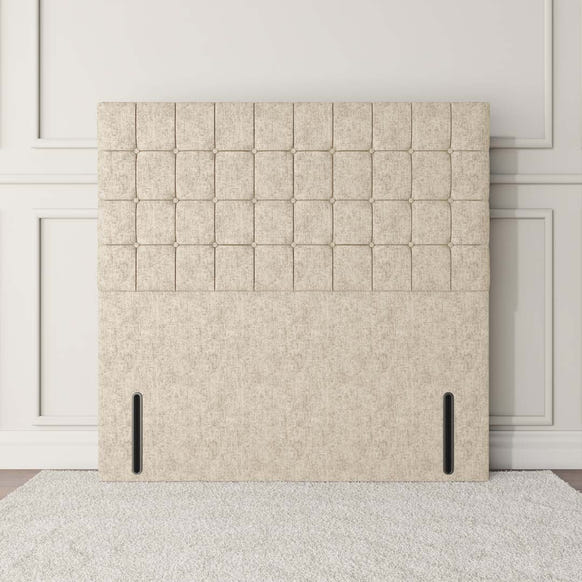 Kingston Floor Standing Headboard - Cream Chenille