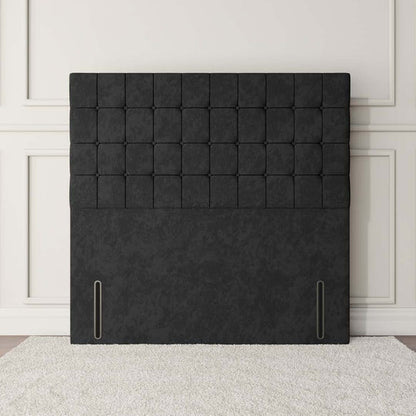 Kingston Floor Standing Headboard - Black Naples