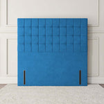 Kingston Floor Standing Headboard - Blue Plush Velvet