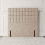 Kingston Floor Standing Headboard - Mink Plush Velvet