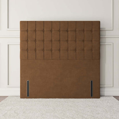 Kingston Floor Standing Headboard - Mocca Plush Velvet
