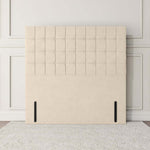 Kingston Floor Standing Headboard - Cream Plush Velvet