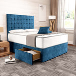 Kingston Divan Bed - Blue Coniston