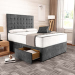 Kingston Divan Bed - Charcoal Coniston