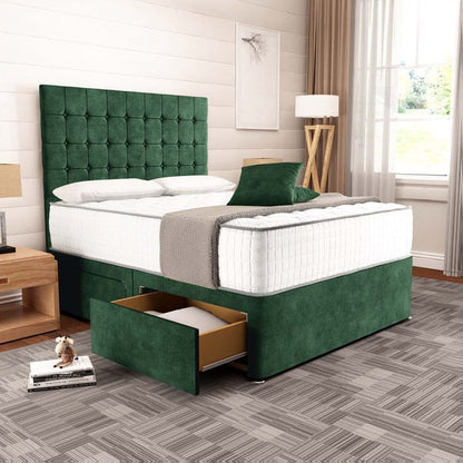 Kingston Divan Bed - Emerald Coniston