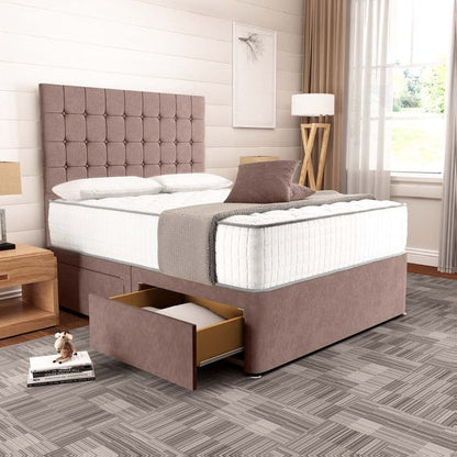 Kingston Divan Bed - Mauve Naples