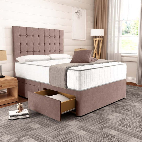 Kingston Divan Bed - Mauve Naples