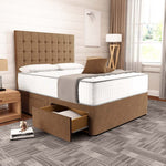 Kingston Divan Bed - Mink Naples