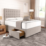 Kingston Divan Bed - Seal Grey Naples