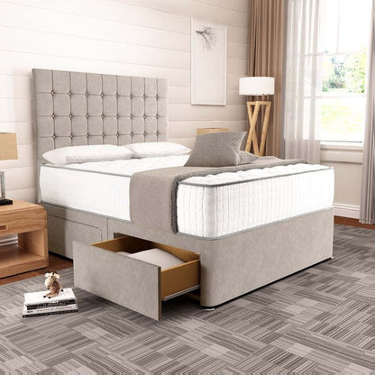 Kingston Divan Bed - Seal Grey Naples
